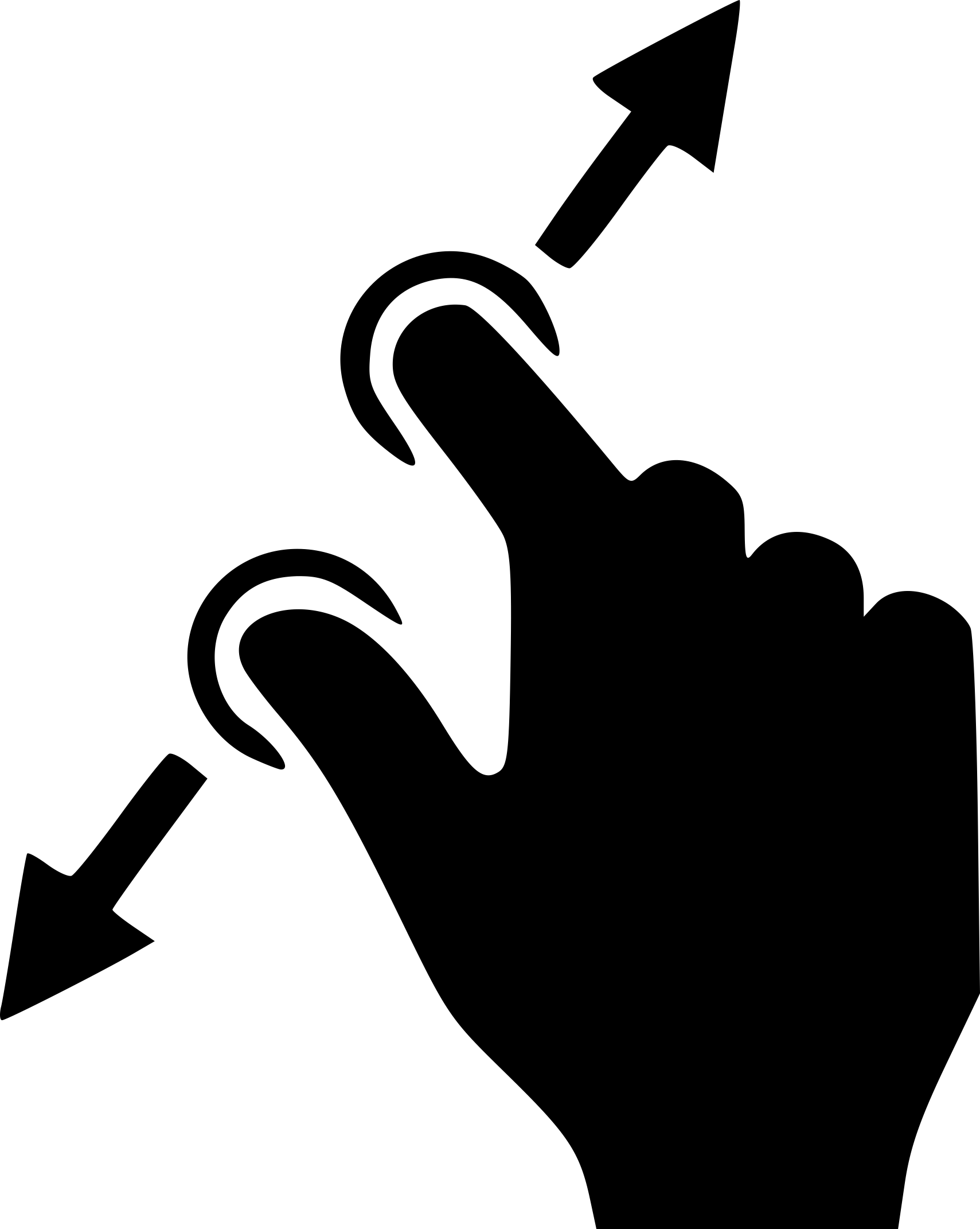 Gui Gesture Pinch Open Stencil Svg Vector Free Vectors